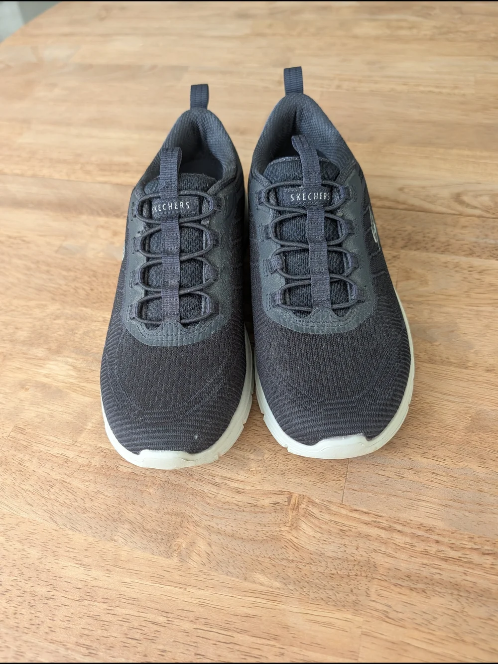 Skechers Navy Slip-On Memory Foam Trainer for Women 6.5